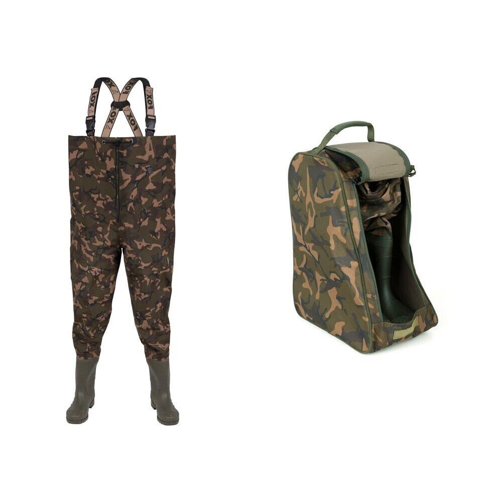 Fox Lightweight Camo Chest Waders or Camolite Wader Bag Fishing