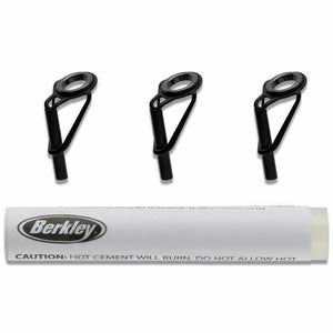 Berkley Fishing Gear Black Guide Tip Repair Kit Cement 3 Spare Replacement Tips