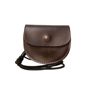 Bisley Leather Pellet Pouch with Lanyard Shooting Field Target