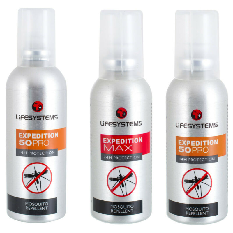 Lifesystems Expedition Mosquito Repellent Spray 50ml or 100ml Outdoors Camping