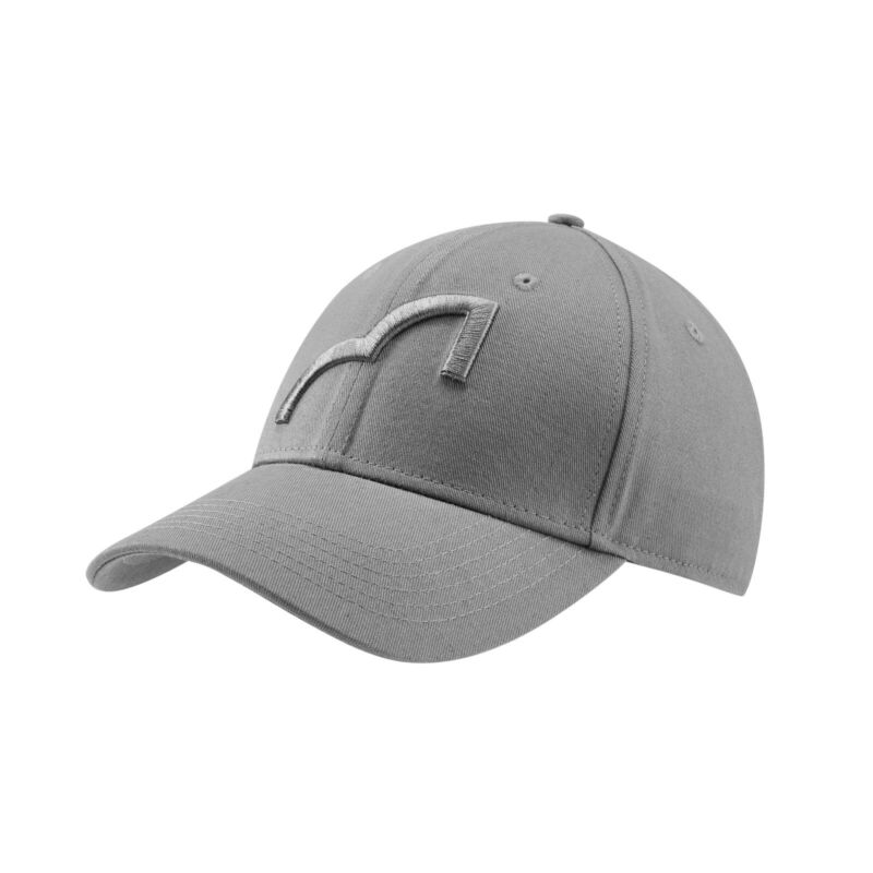 Spotted Fin 3D Logo Grey Baseball Cap hat Fishing Clothing