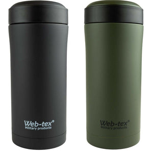Webtex Ammo Pouch Flask 330ml Black or Olive Green Outdoor Camping Hiking
