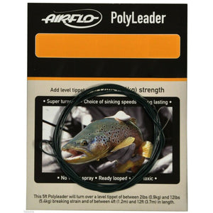 Airflo Polyleader Leader for Trout or Salmon 5ft or 8ft Fly Fishing