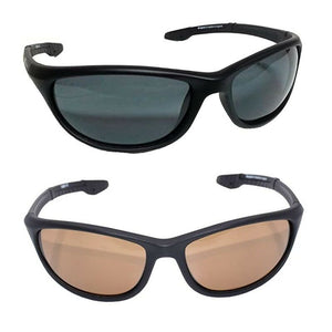 Wychwood Black Wrap Around Sunglasses Black or Brown Lens Fishing Accessory