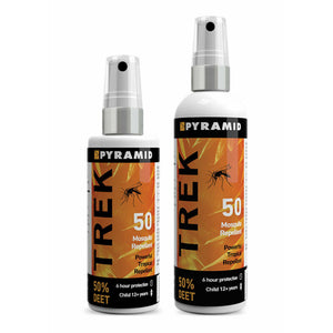 60ml 100ml PYRAMID Trek 50% Insects Mosquito Midge Repellent Spray DEET Repel 55
