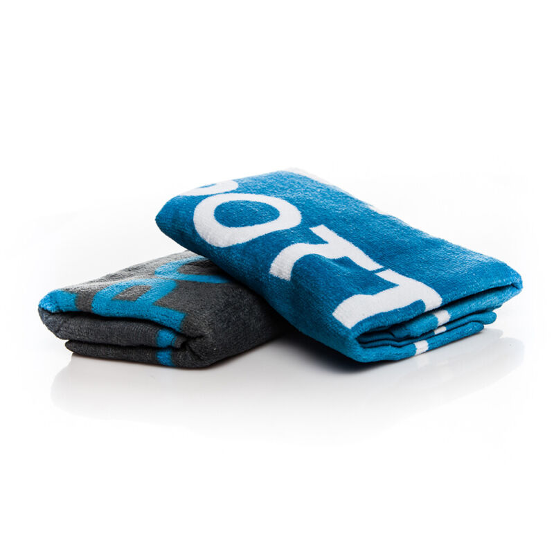 Spotted Fin Hand Towel Cyan or Grey Fishing